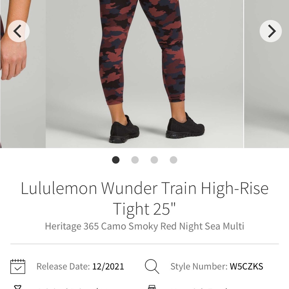 Lululemon Wunder Train High Rise Tight 25” - Picture 7 of 7